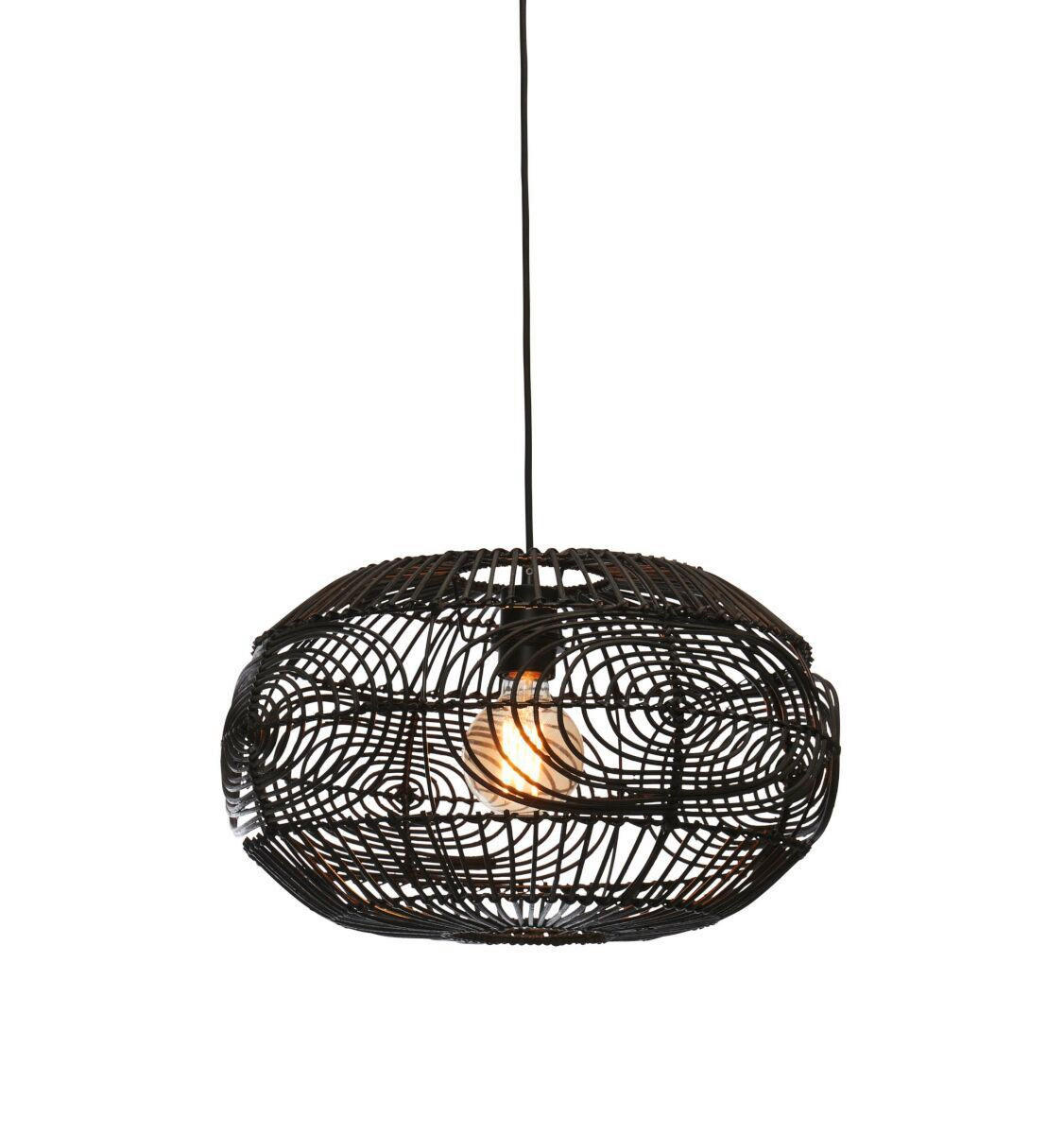 HÄNGELEUCHTE GOOD&MOJO 48/30 cm   - Schwarz, Trend (48/30cm) - Good & Mojo