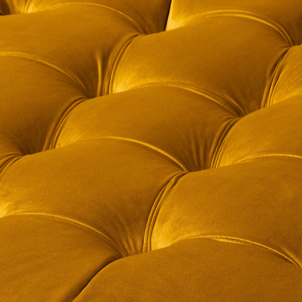 HOCKER Textil Senfgelb  - Senfgelb/Braun, Design, Holz/Textil (80/45/80cm) - Livetastic