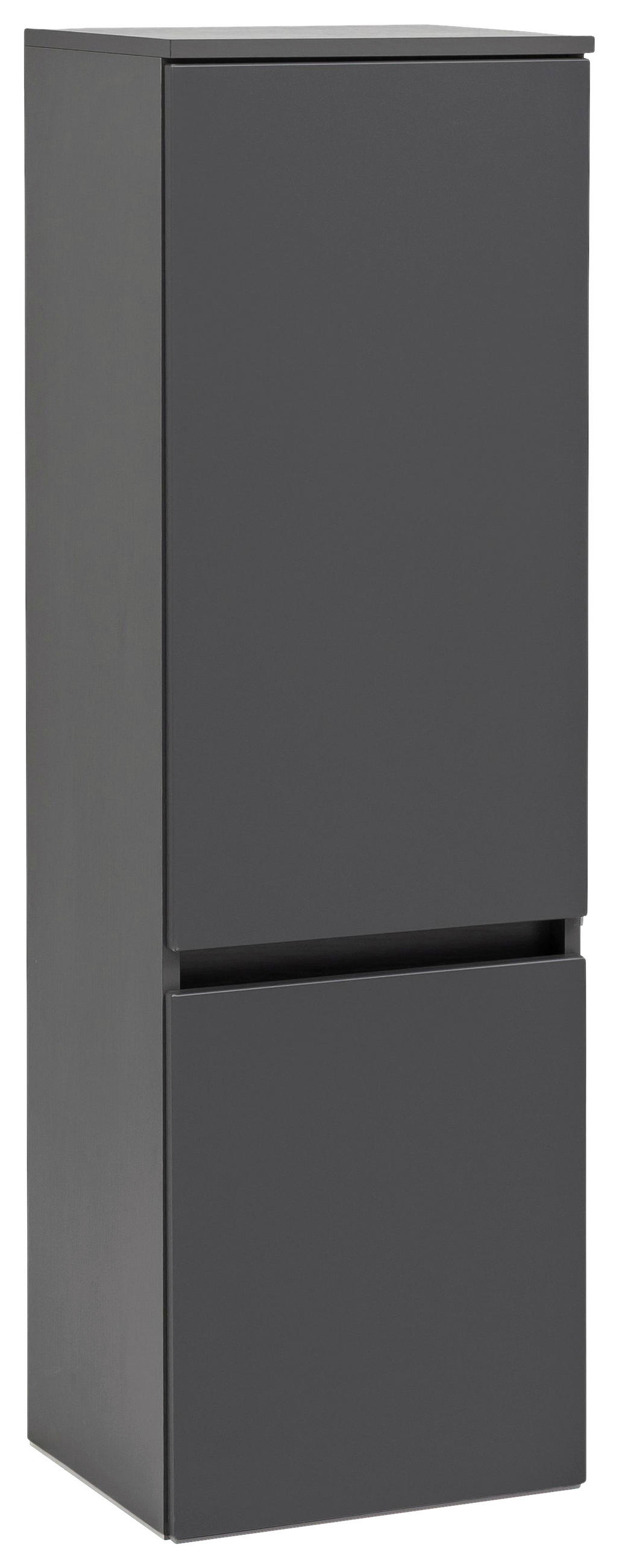 MIDISCHRANK Grau - Silberfarben/Grau, KONVENTIONELL, Holzwerkstoff/Kunststoff (40/130/35cm) - MID.YOU