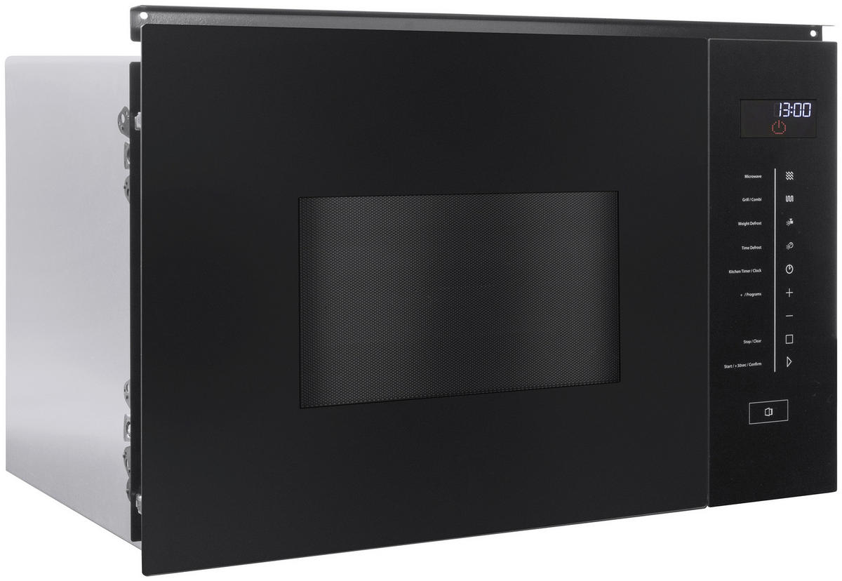 EINBAUMIKROWELLE SELECTION E25 MGS  - Edelstahlfarben/Schwarz, Basics, Glas/Metall (59,8/38,7/38,7cm) - CASO Design