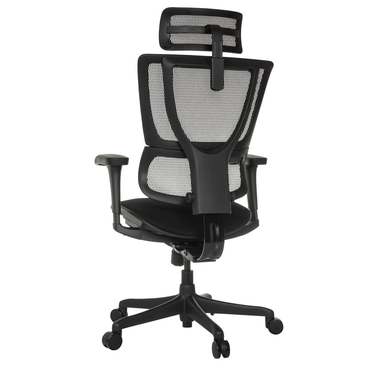 SNURRSTOL  i nät svart  - svart, Modern, textil/plast (69/112 - 134/63cm) - MID.YOU