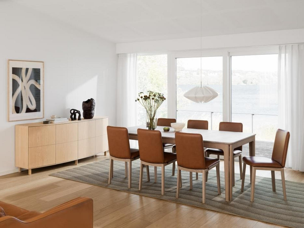 SIDEBOARD  197/80/46 cm 2 låda(or)  - ek Bianco, Design, trä (197/80/46cm) - Skovby