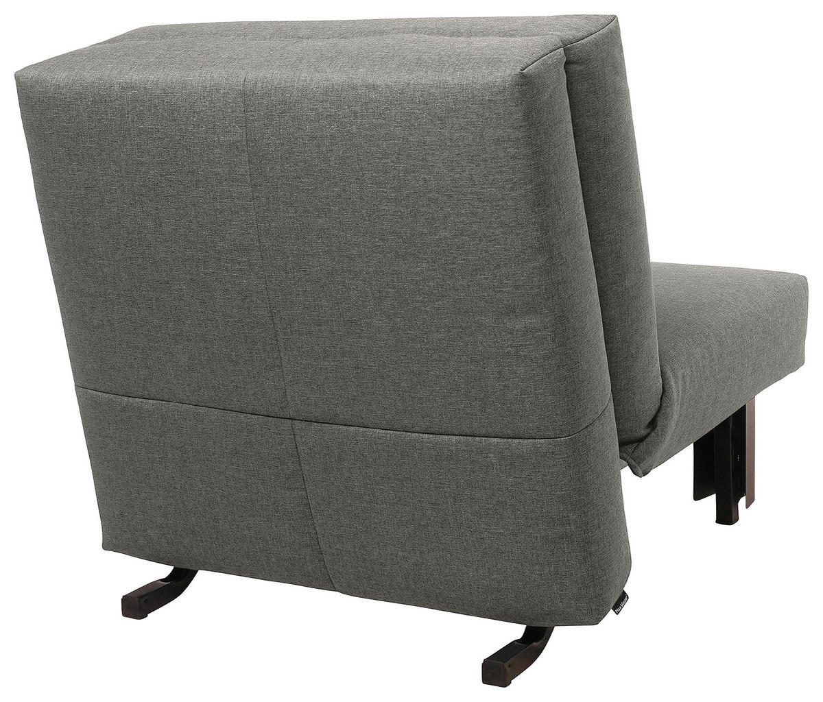 SCHLAFSESSEL in Flachgewebe Hellgrau  - Hellgrau/Schwarz, Design, Textil/Metall (85/85/100cm) - Max Winzer
