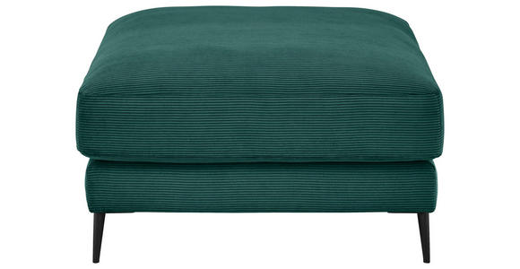 HOCKER Feincord Grün  - Schwarz/Grün, Design, Textil/Metall (90/43/90cm) - Dieter Knoll