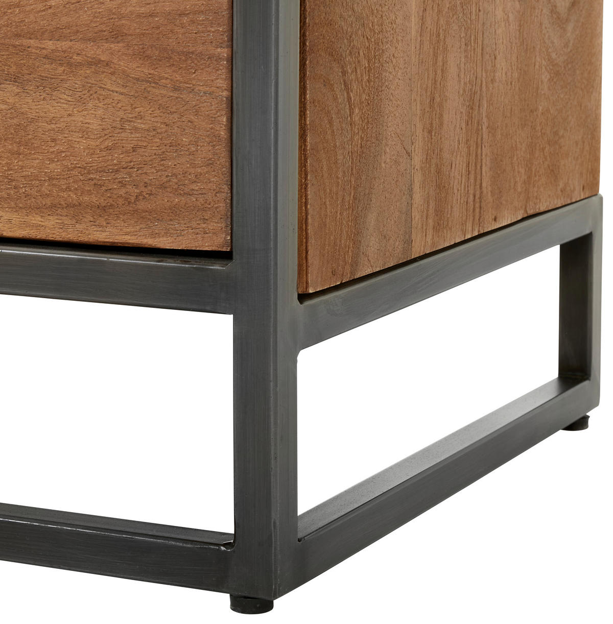 TV-BÄNK  i 188/61/40 cm  - valnötsfärgad/svart, Lifestyle, metall/trä (188/61/40cm) - MID.YOU