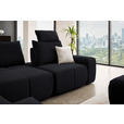 ECKSOFA  in Velours Dunkelblau  236/326 cm  - Schwarz/Dunkelblau, Design, Kunststoff/Textil (236/326cm) - Xora