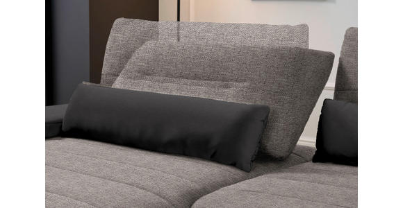 ECKSOFA in Webstoff Graubraun  - Graubraun/Schwarz, KONVENTIONELL, Textil/Metall (191/273cm) - Carryhome