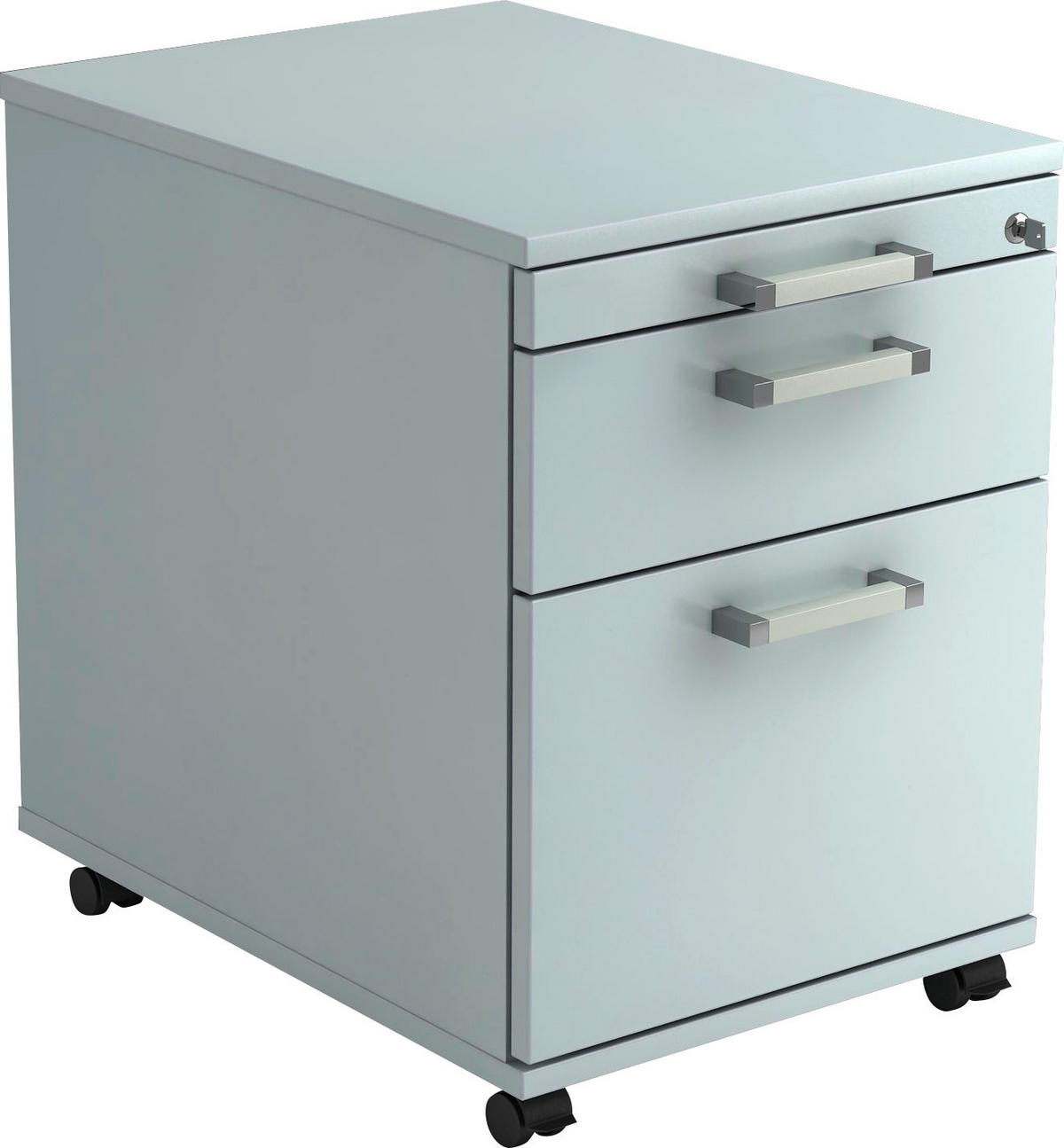 ROLLCONTAINER 42,8/59/58 cm  - Chromfarben/Grau, KONVENTIONELL, Holzwerkstoff/Kunststoff (42,8/59/58cm) - Venda