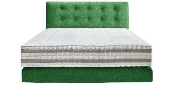 BOXSPRINGBETT 160/200 cm in Grün - Grün, KONVENTIONELL, Holz/Textil (160/200cm) - Dieter Knoll
