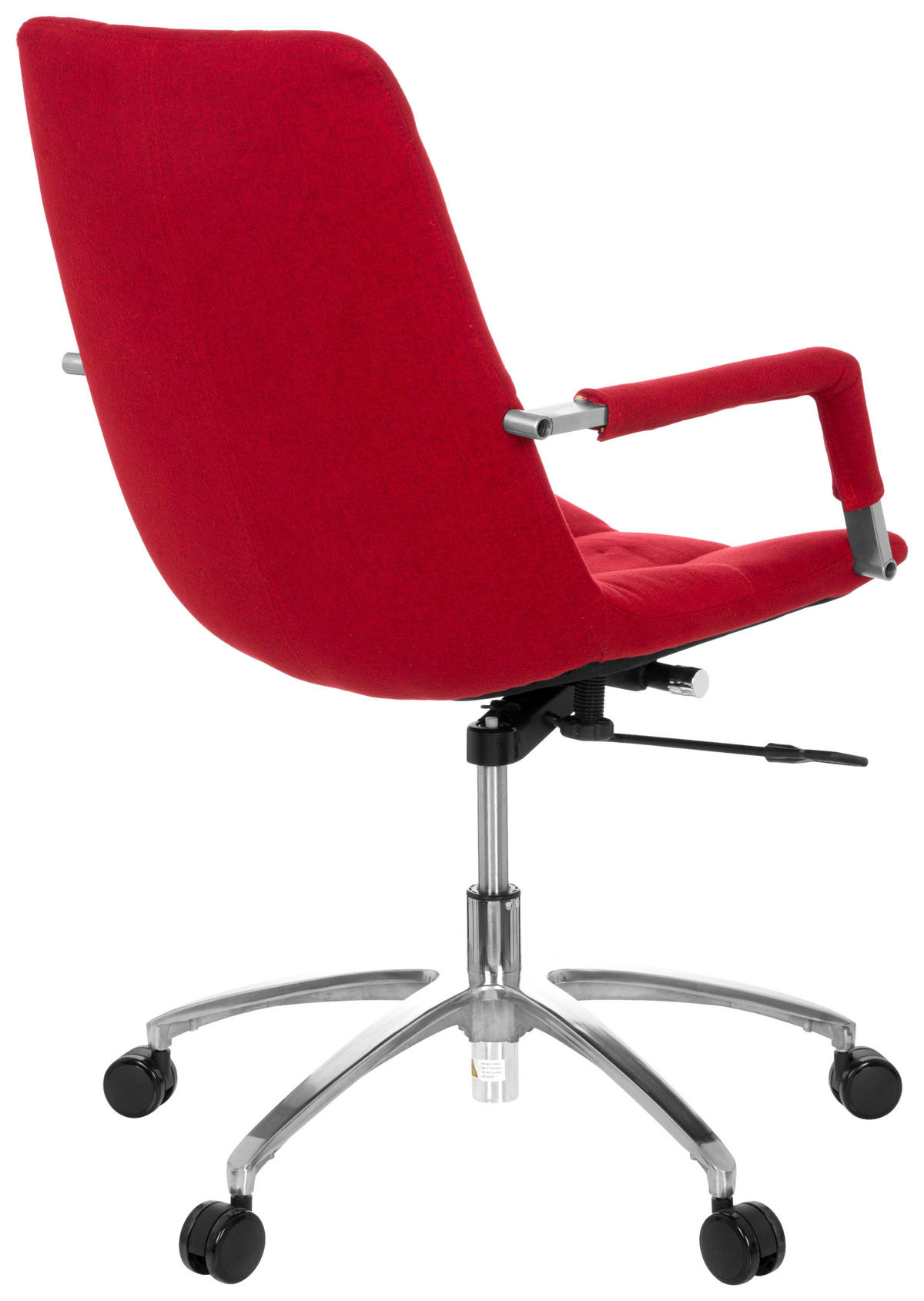 OTOČNÁ ŽIDLE, plochá tkanina, červená, barvy stříbra - barvy stříbra/červená, Moderní, kov/textil (58/102/60cm) - MID.YOU