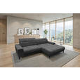 ECKSOFA inkl.Funktionen Anthrazit Chenille  - Anthrazit/Schwarz, MODERN, Textil/Metall (300/195cm) - Xora