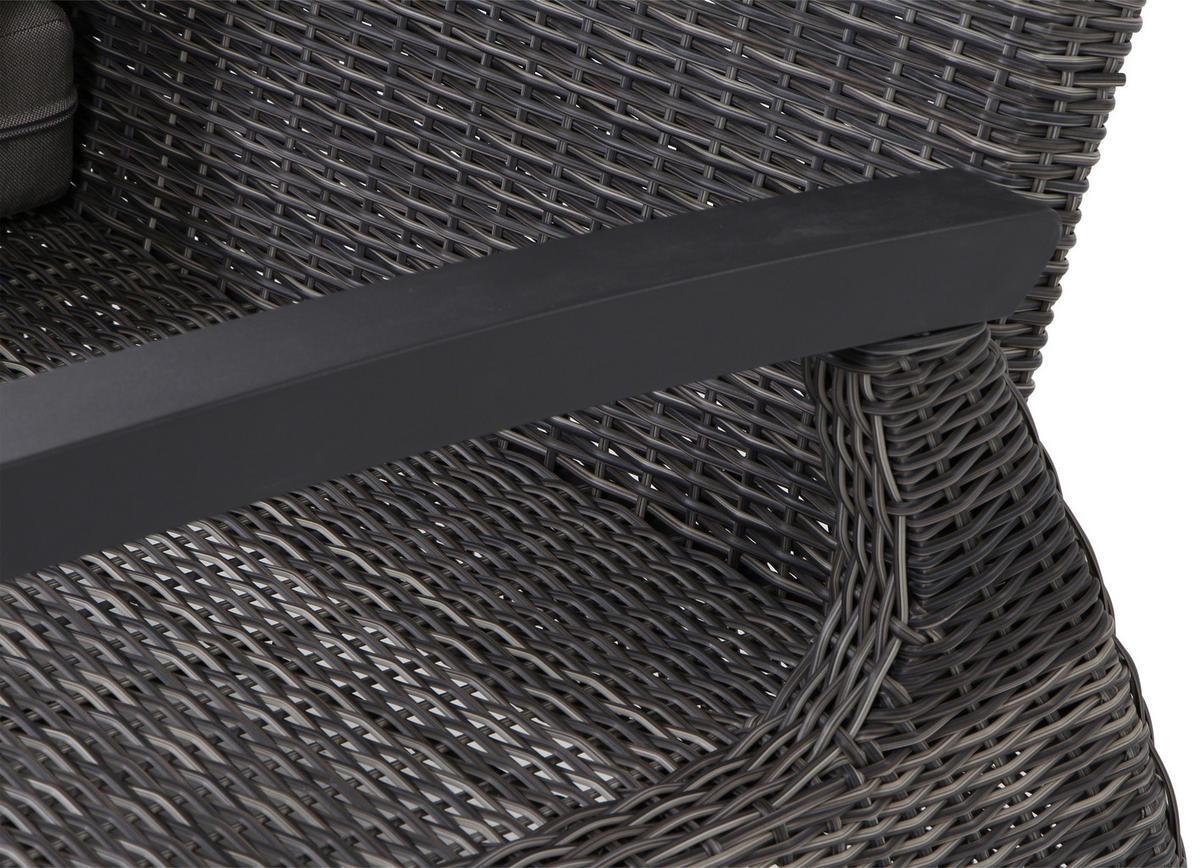 LOUNGEGARNITUR 3-teilig   219/88/219 cm Aluminium  - Grau, Basics, Keramik/Kunststoff (219/88/219cm) - Siena Garden