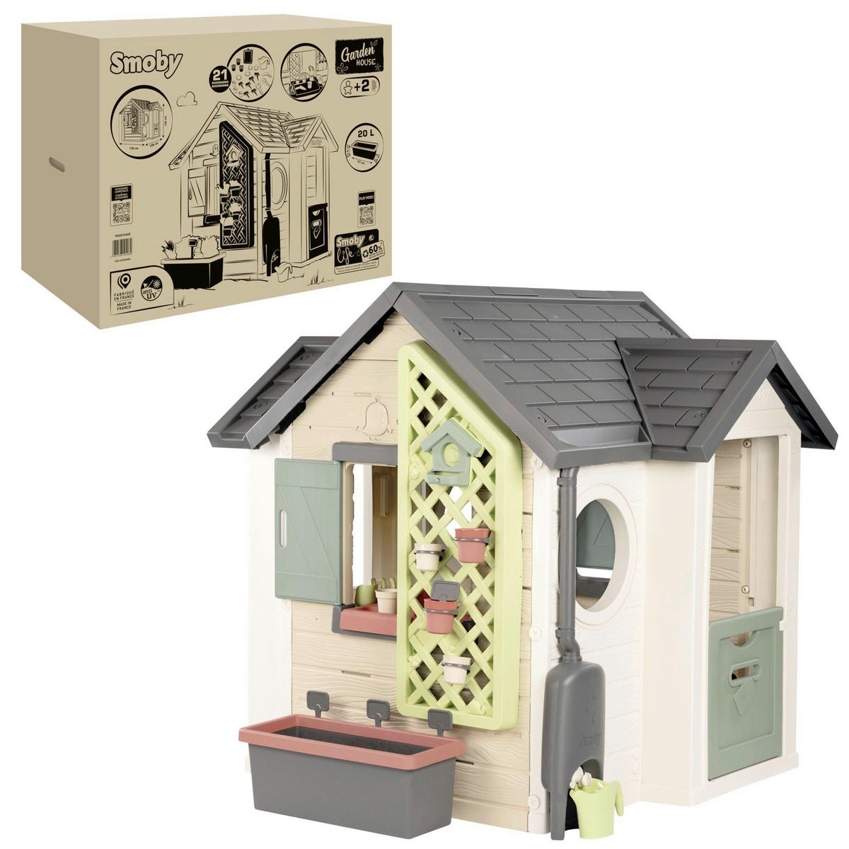 SPIELHAUS  - Multicolor, Basics, Kunststoff (50/120/92cm) - SMOBY