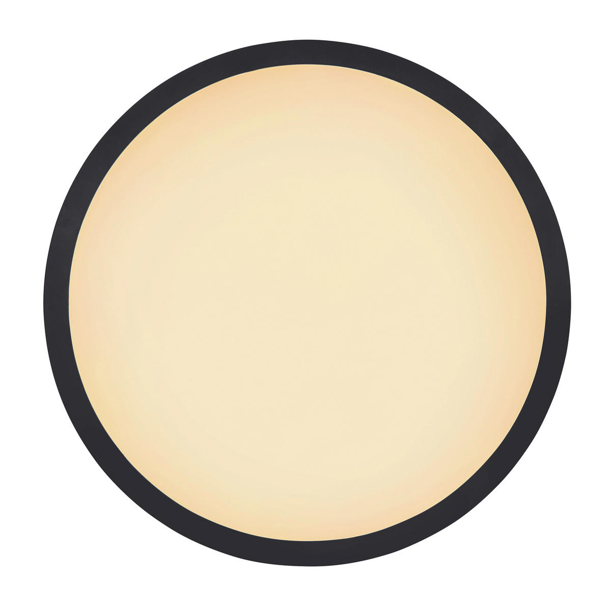 STROPNA LED-SVETILKA  Sapana 18 W//3000 K/230 V/ - črna/bela, Basics, umetna masa (29,4/2,5cm) - Globo