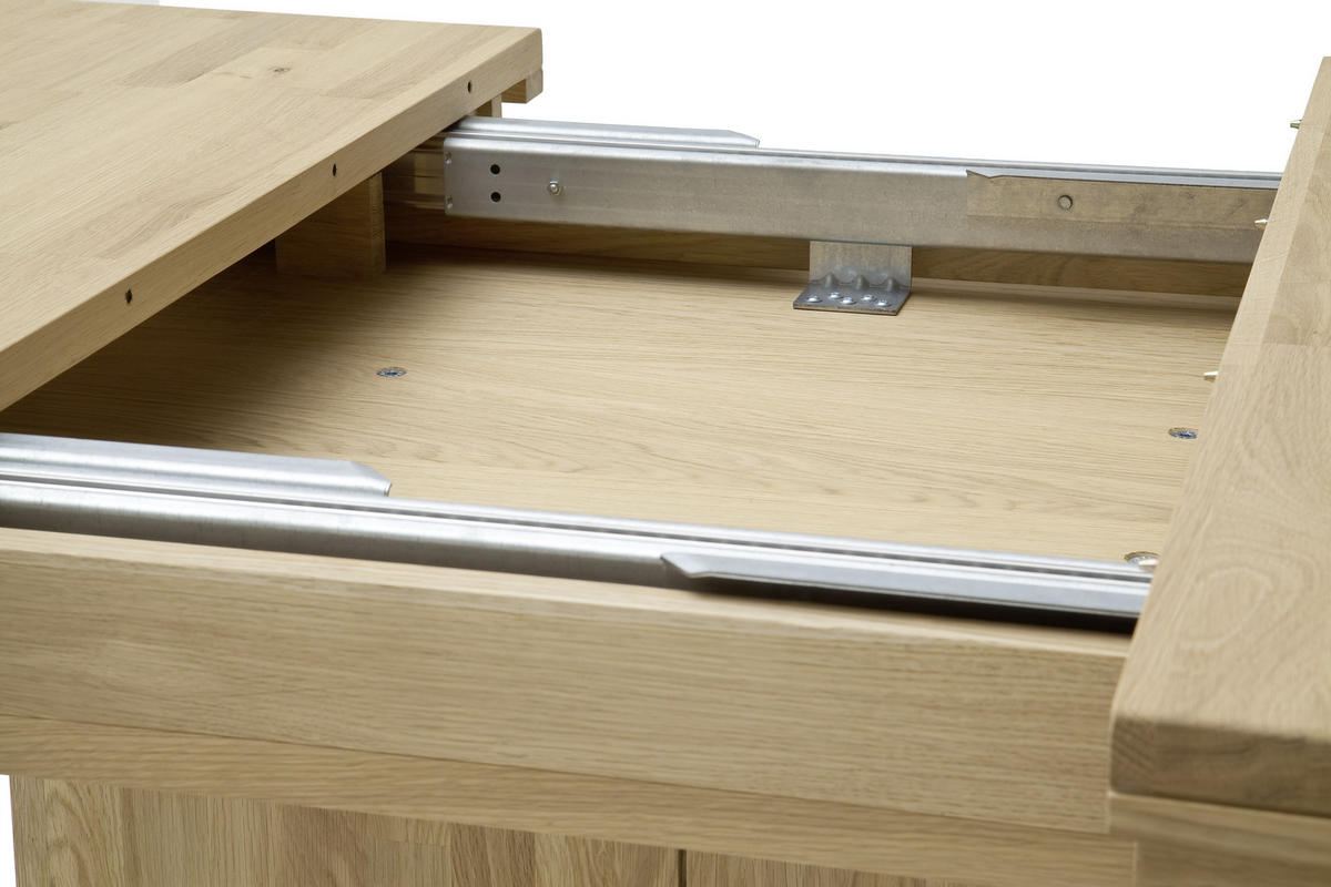 MATBORD i trä, trämaterial 180-230/100/77 cm   - ek Bianco/grå, Design, trämaterial/trä (180-230/100/77cm) - Livetastic