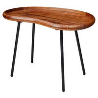KONFERENČNÍ STOLEK, barvy sheesham, dřevo, 71/40/51 cm - černá/barvy sheesham, Design, kov/dřevo (71/40/51cm) - MID.YOU