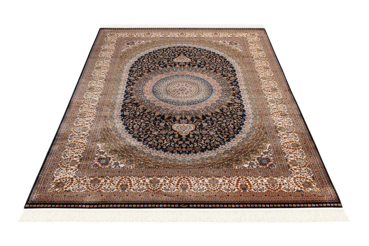 COVOR ȚESUT  - albastru/crem, Design, textil (300/400cm)