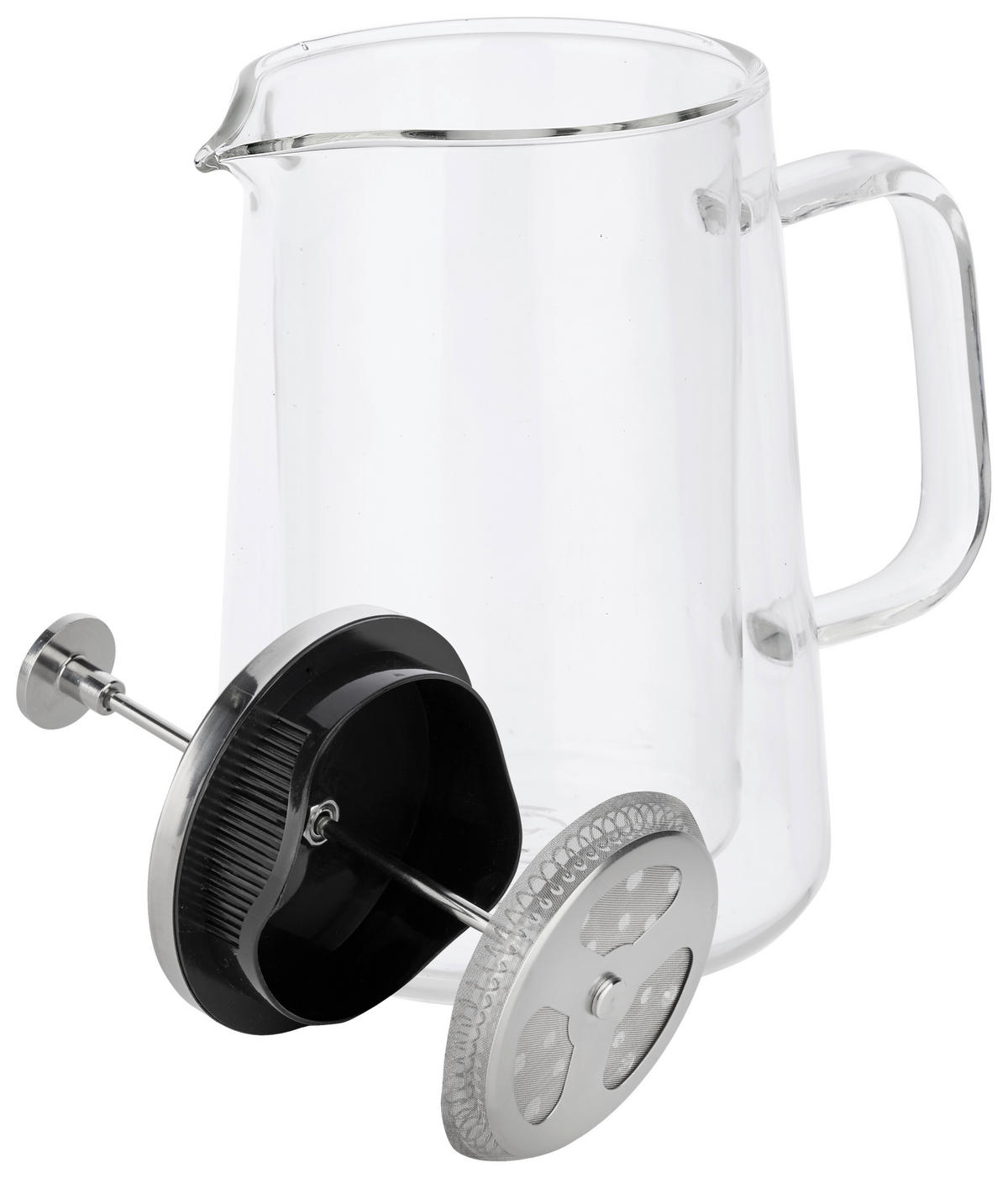KAFFEEBEREITER 0.65 L  - Klar, Design, Glas/Kunststoff (16,5/19cm) - Novel