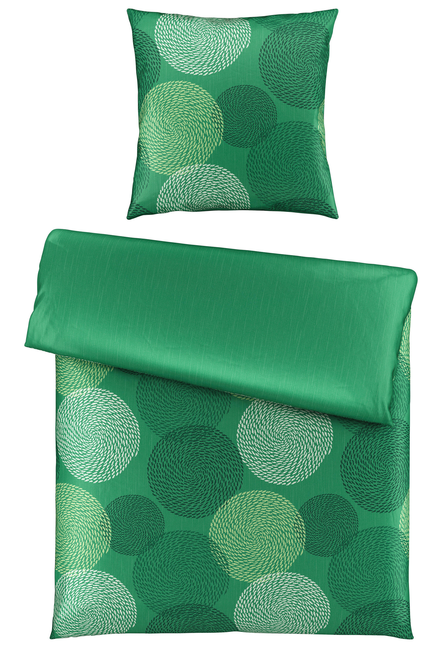 Novel OBOUSTRANNÉ POVLEČENÍ, satén, zelená, 135/200 cm