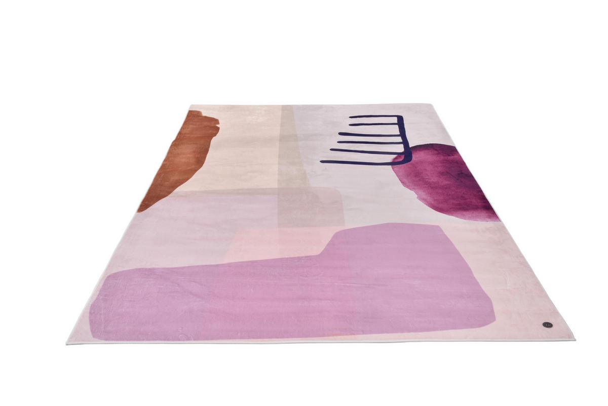 WEBTEPPICH 160/230 cm SHAPES - TWO Multicolor, Rosa  - Multicolor/Rosa, Design, Textil (160/230cm) - Tom Tailor