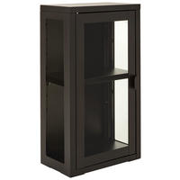 HÄNGEVITRINE in Schwarz  - Schwarz, Design, Glas/Metall (32/57/18cm) - Xora