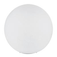 TISCHLEUCHTE 25/24,5 cm   - Weiß, Design, Glas/Metall (25/24,5cm) - Globo