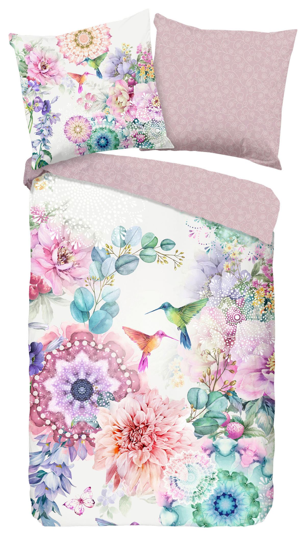 WENDEBETTWÄSCHE Isaye Satin 155/220 cm  - Multicolor, Design, Textil (155/220cm)