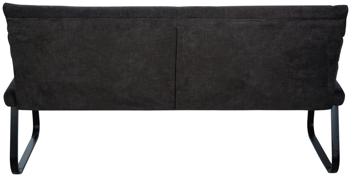 SITZBANK 180/94,5/70 cm Webstoff Braun  - Schwarz/Braun, Design, Textil/Metall (180/94,5/70cm) - Novel