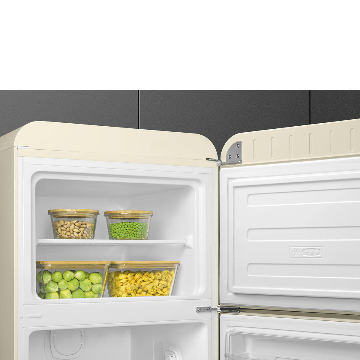 KÜHL-GEFRIER-KOMBINATION 60/172/72,8 cm FAB30RCR6  - Creme, Basics, Metall (60/172/72,8cm) - SMEG