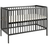 DĚTSKÁ POSTÝLKA  60 cmx120 cm - černá, Lifestyle, dřevo (125/65/86cm) - Jimmylee