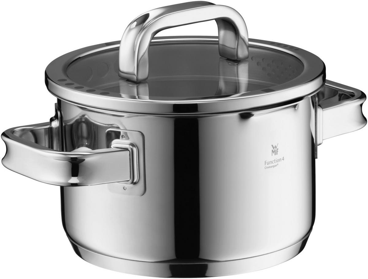 KOCHTOPFSET Function 4 4-teilig  - Edelstahlfarben, Basics, Metall (50,6/29,4/23,7cm) - WMF