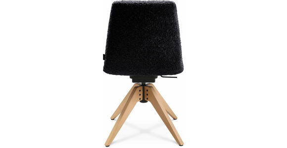 STUHL - Eichefarben/Lavagrau, Design, Holz/Textil (46/82,5-85,25/55cm) - Johann Jakob