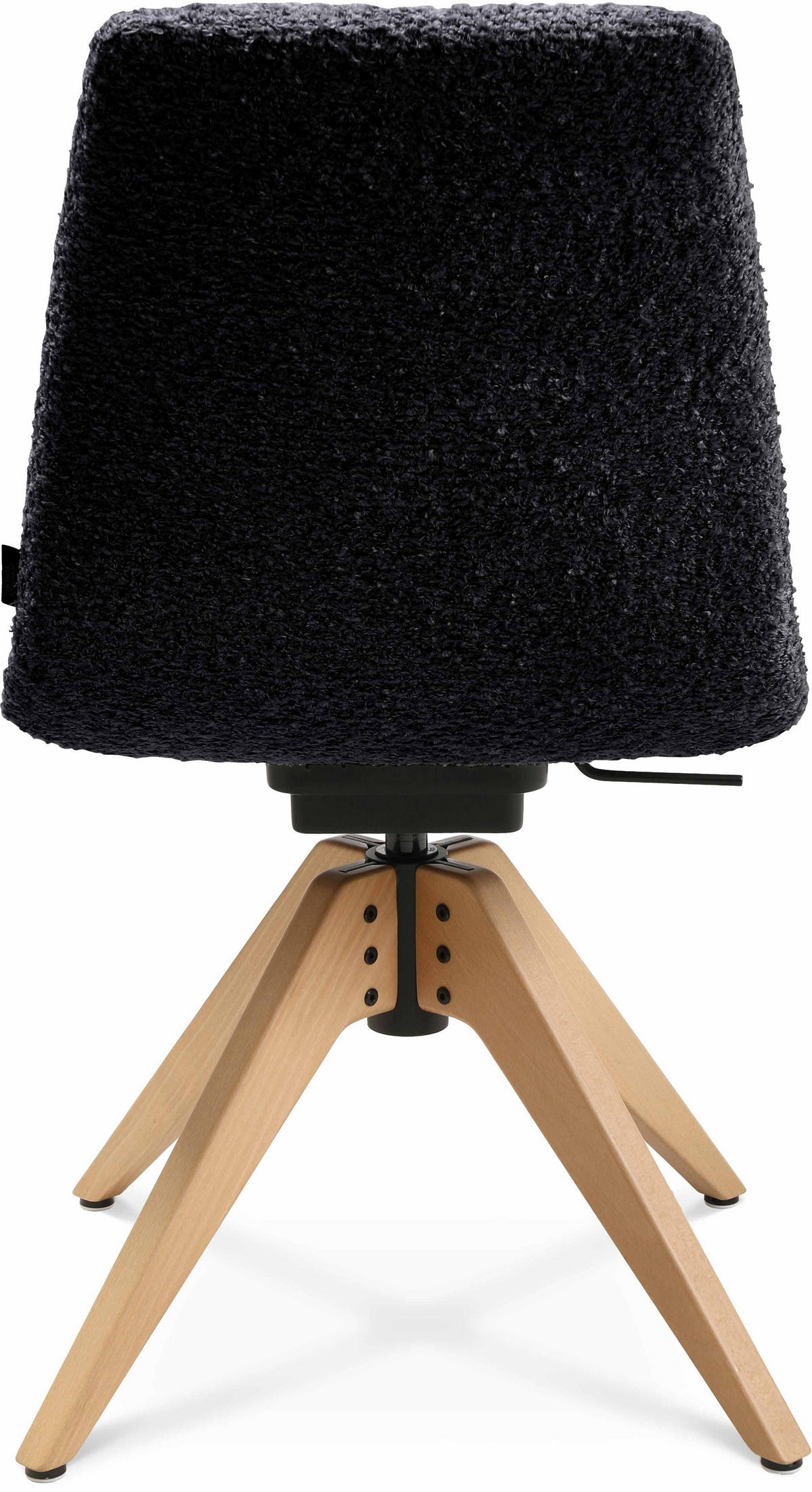STUHL  in Webstoff  - Eichefarben/Lavagrau, Design, Holz/Textil (46/82,5-85,25/55cm) - Johann Jakob