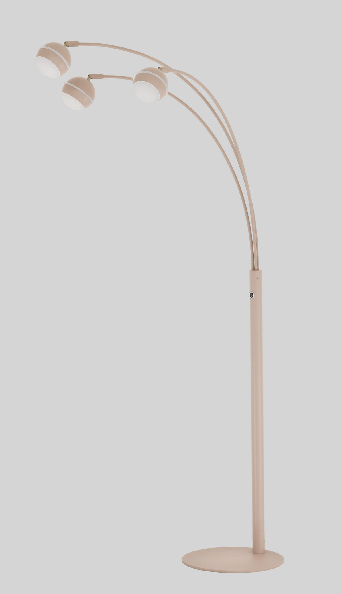 LED-STEHLEUCHTE Biarritz 78/170/79 cm  - Sandfarben/Schwarzchrom, Design, Kunststoff/Metall (78/170/79cm)