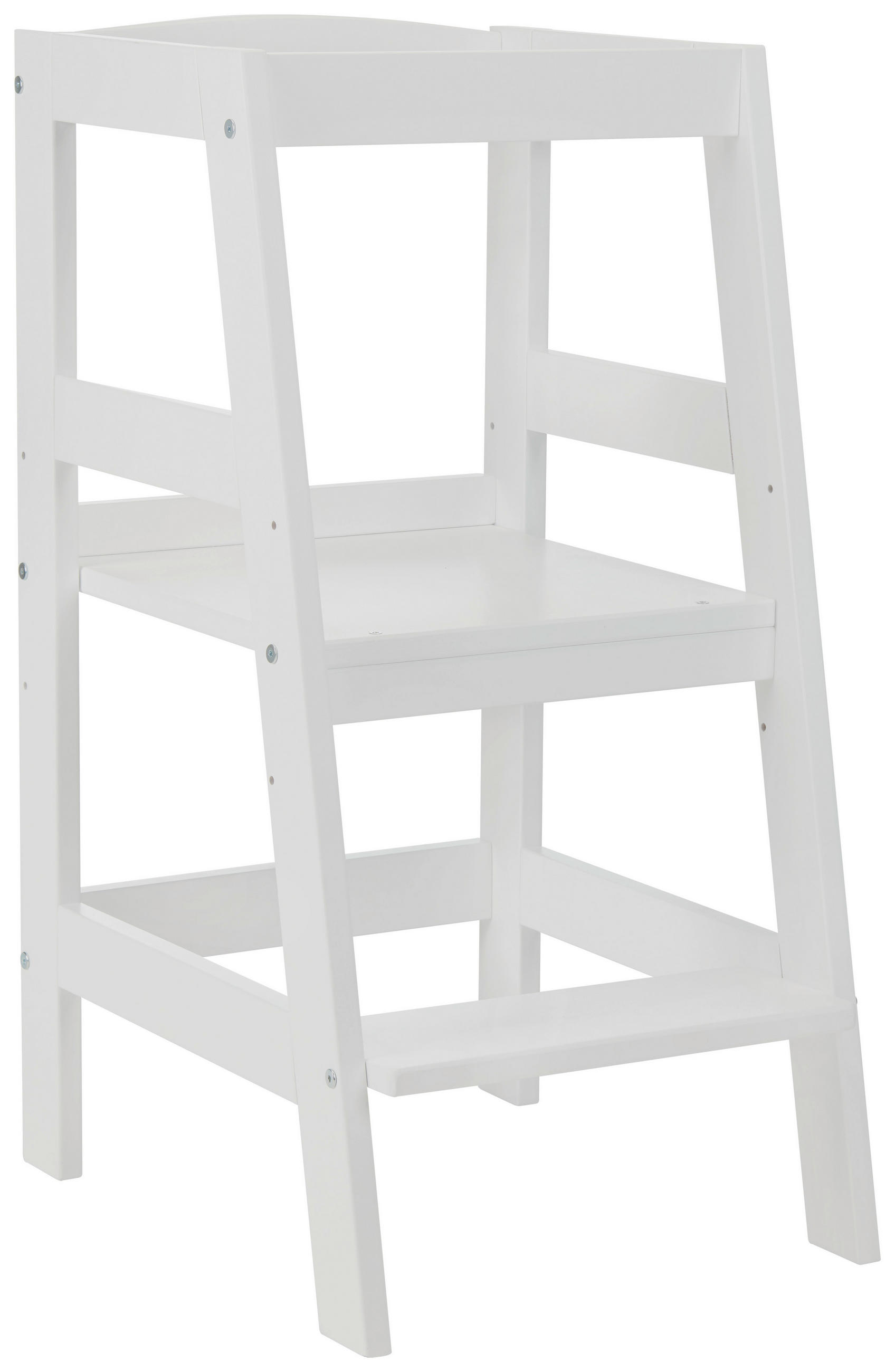 UČICÍ VĚŽ bílá, - bílá, Basics, dřevo (40/42/89cm) - Jimmylee