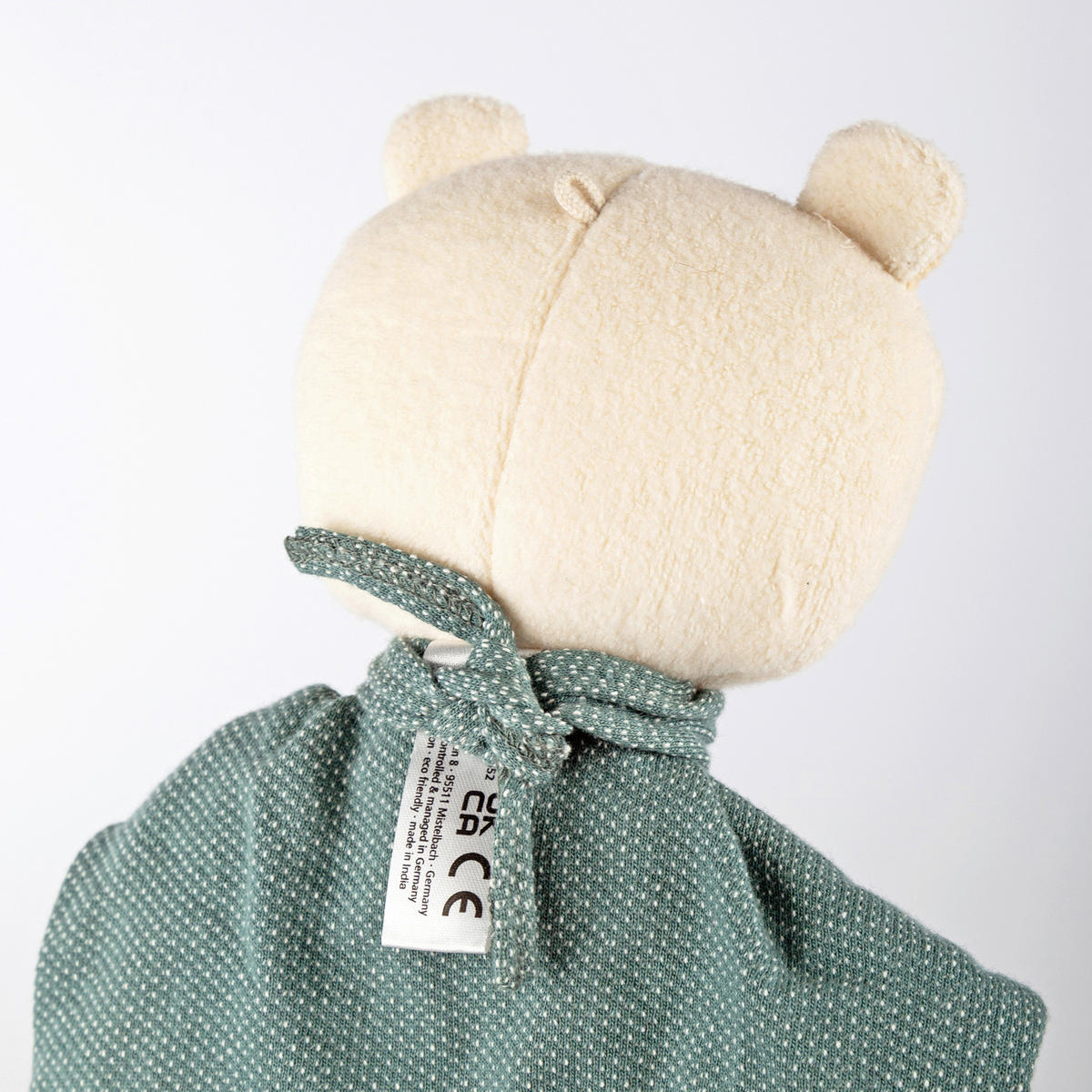 SCHMUSETUCH - Pastellgrün/Weiß, Basics, Textil (31/29/6cm) - Sigikid