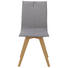 STUHL in Holz, Textil Eichefarben, Grau - Eichefarben/Grau, Design, Holz/Textil (44/93/55cm) - Lomoco STUHL in Holz, Textil Eichefarben, Grau - Eichefarben/Grau, Design, Holz/Textil (44/93/55cm) - Lomoco