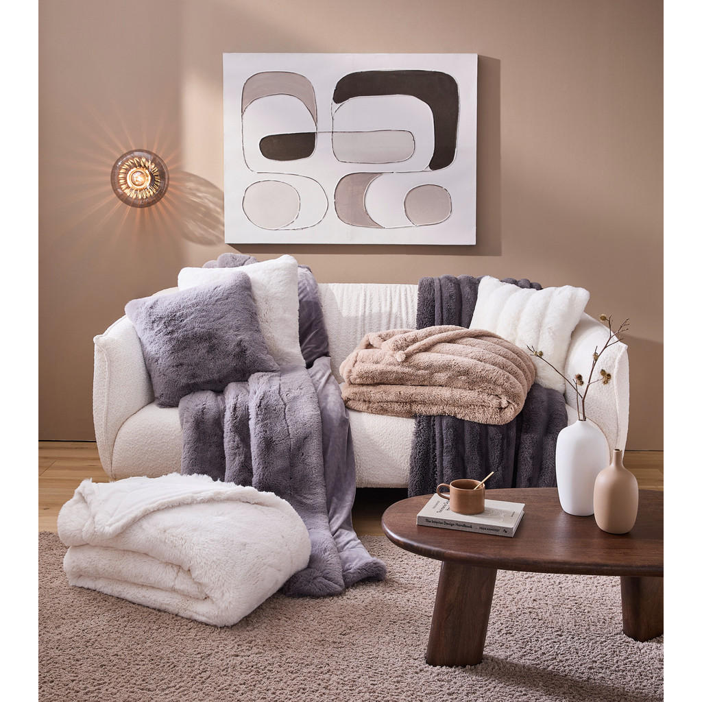 Thumbnail - Dieter Knoll Felldecke Genius, Anthrazit, Textil, 150x200 cm, pflegeleicht, atmungsaktiv, Wohntextilien, Decken, Felldec...