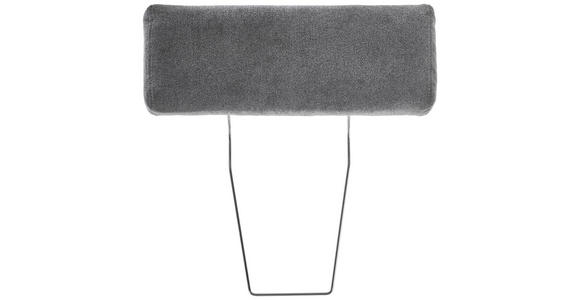 KOPFSTÜTZE - Dunkelgrau, KONVENTIONELL, Textil (55/21/10cm) - Hom`in