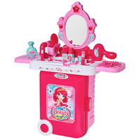 KINDER-FRISIERKOFFER  - Rosa, Basics, Kunststoff (24,5/16/39cm)