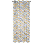 ÖSENVORHANG halbtransparent  - Gelb/Weiß, Design, Textil (140/245cm) - Esposa