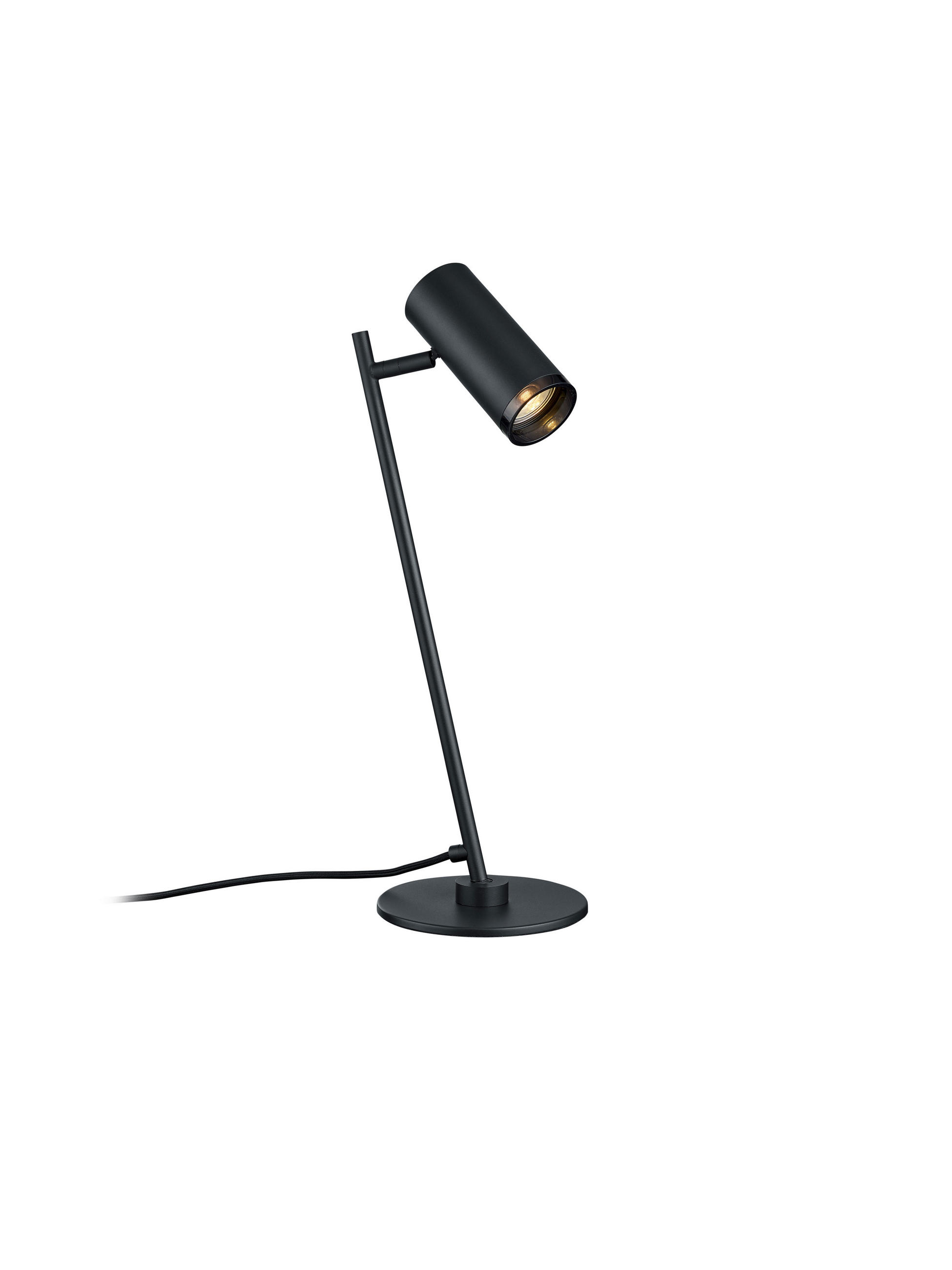 TISCHLEUCHTE   - Schwarz, Design, Metall (50cm) - Hell