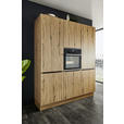 EINBAUKÜCHE   - Eichefarben/Grau, Design, Holzwerkstoff - Dieter Knoll