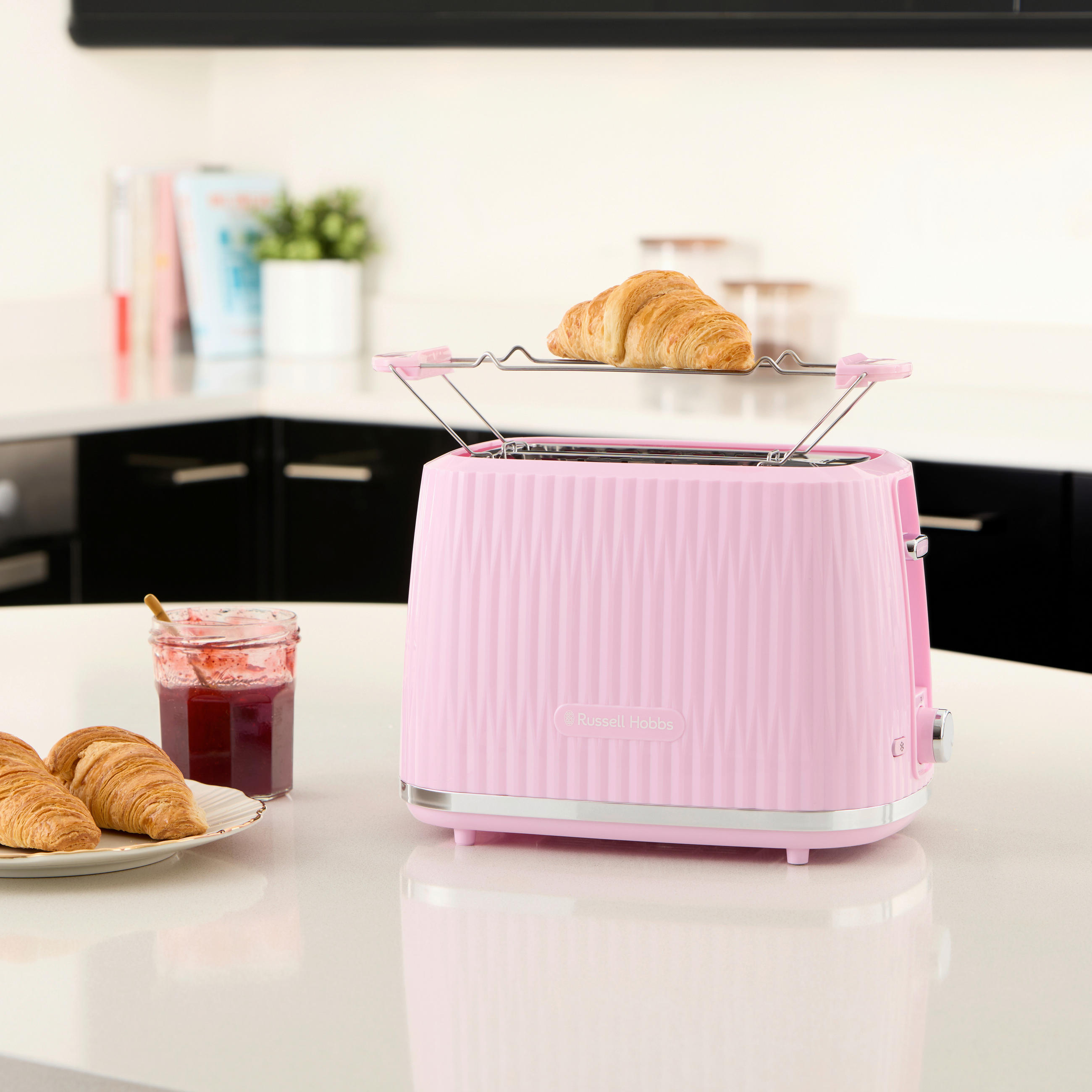TOASTER Toaster  - Hellrosa, Basics, Kunststoff (17/19/28cm) - Russell Hobbs