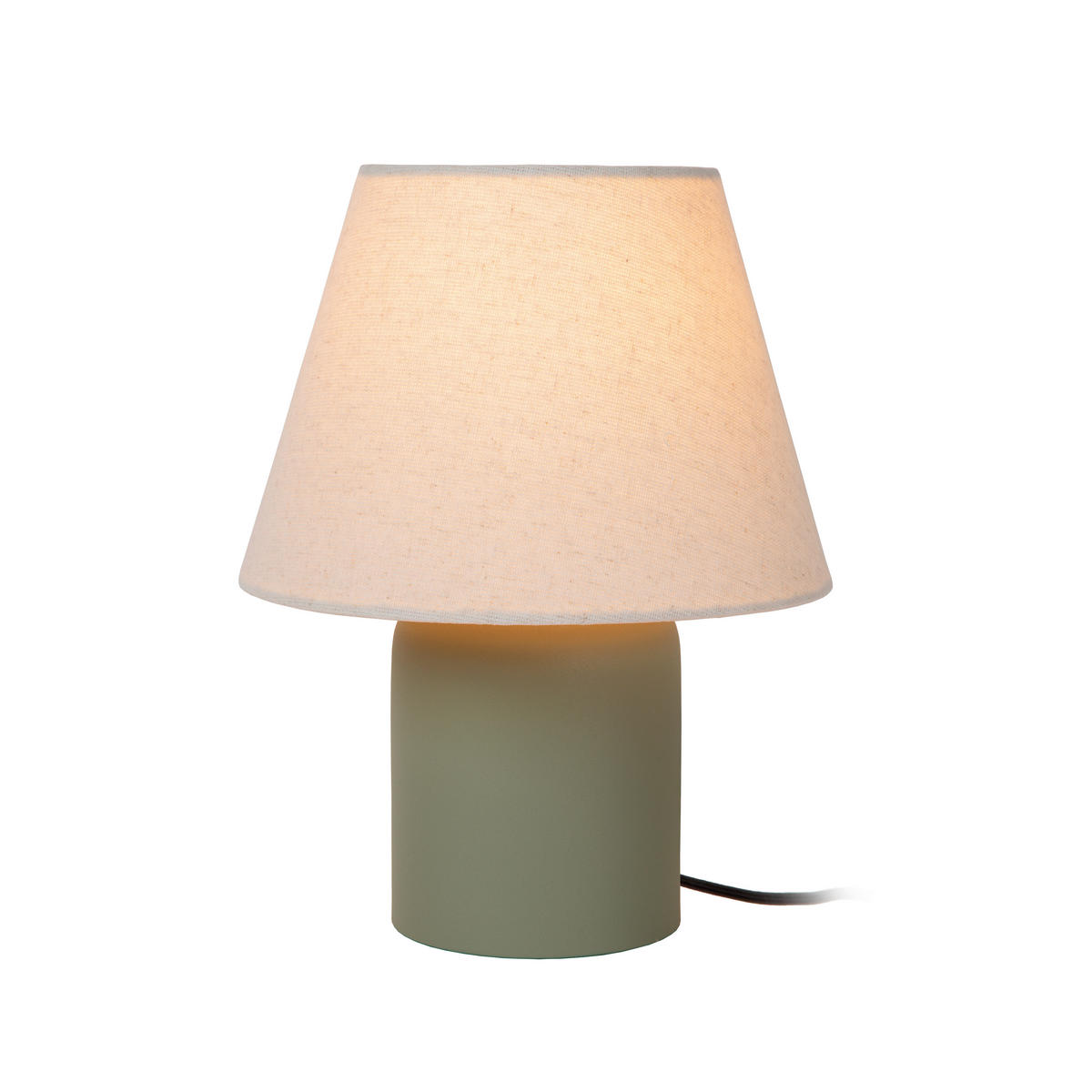 TISCHLEUCHTE MACIA 20/20/27 cm   - Weiß/Grün, Design, Keramik (20/20/27cm) - Lucide