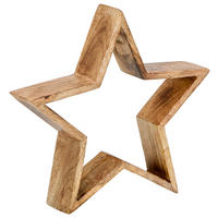 DEKOSTERN  - Naturfarben, LIFESTYLE, Holz (31/29.5/7cm) - X-Mas