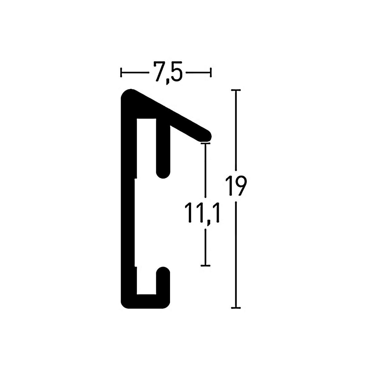 COLLAGEN-BILDERRAHMEN  Schwarz  - Schwarz, Basics, Metall (49,50/109,2/2,0cm) - Nielsen