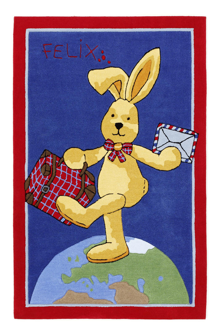 KINDERTEPPICH 150/220 cm Felix der Hase 