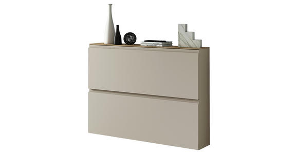 HÄNGESCHUHSCHRANK 110/82/22 cm  - Sandfarben/Eichefarben, Design, Holzwerkstoff (110/82/22cm) - Moderano