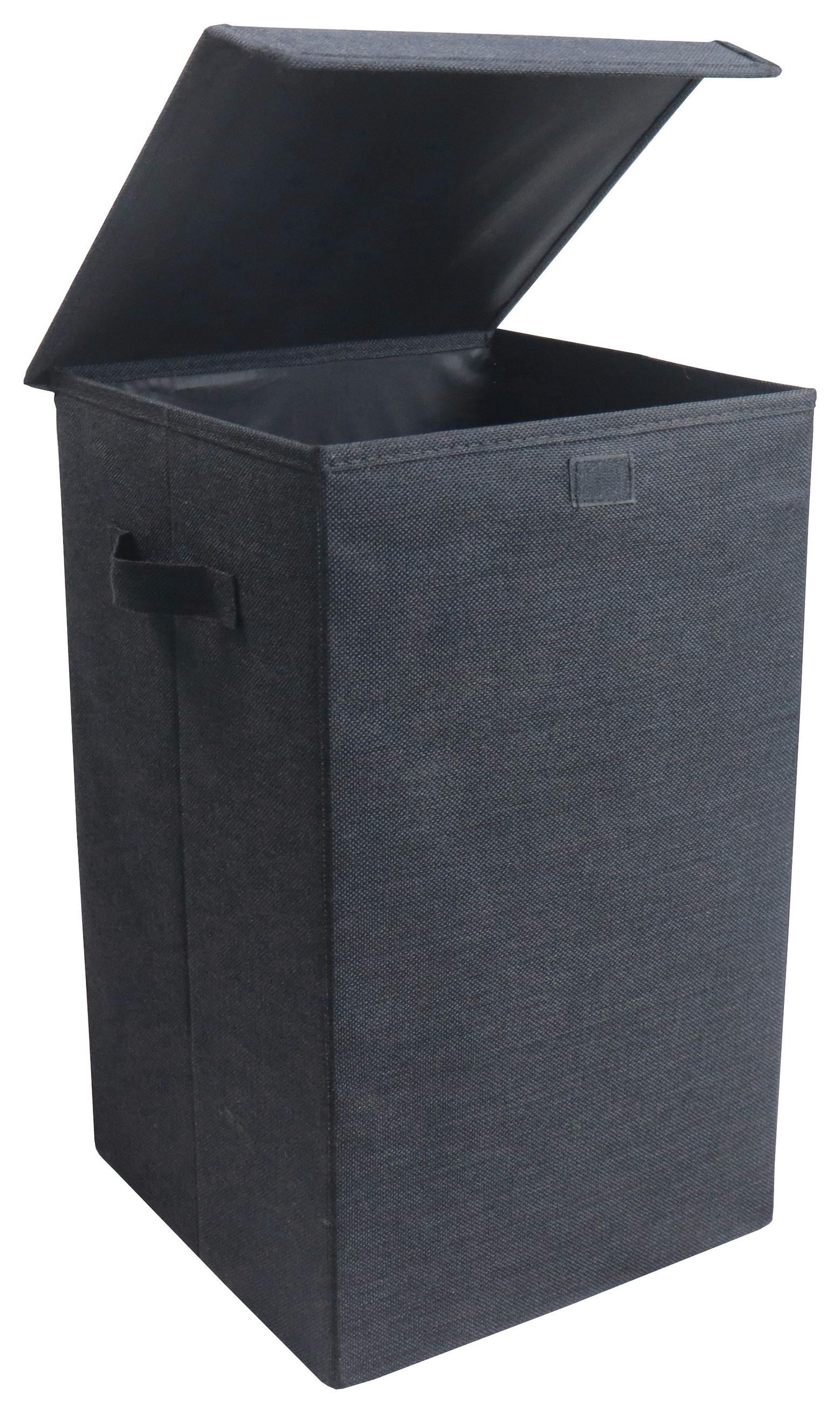 WÄSCHEKORB - Anthrazit, MODERN, Textil (30/50/30cm) - MID.YOU